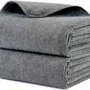 MICROFI New Microfiber Hair Drying Salon Towels, Quick Dry, Lint Free, 2 Pack (Gray, 20'' x 40'')