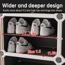 MAGINELS Shoe Rack,Expandable Shoe Cabinet Easy to Assemble. Shoe Storage with Door,Entryway, Closets, Hallway, and Bedroom.Accommodates Up to 40 Pairs of Shoes.