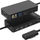 New MS Dock 2, 11 in 1 Docking Station with 4K@60HZ HDMI+VGA,Ethernet,USB-C/USB-A,SD/TF, for Pro 10/9/8/X/7/6/5/4/3, Laptop Go, Laptop 6-1, Book