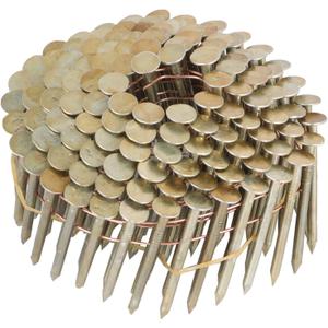 findmall 7200 Count Coil Roofing Nails 1-3/4-Inch x .120-Inch 15-Degree Round Head Wire Weld Collated Smooth Shank Electro Galvanized Coil Roofing Nails for Roofs Lathing and Sheathing Materials