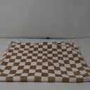 Checkered Blanket Flannel Throw Blankets Soft Cozy Checkered Grid Print Chessboard Gingham Pattern Throws for Bed Sofa Couch for All Seasons, 50x60 Inch, Blonde