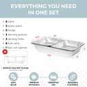 Alpha Living Large Full Size Refill Kit Disposable Chafing Buffet with - Utensils, Fuel Cans Only Premium Chafing Dish Set for Events, Parties, Catering