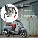GY6 150cc Carburetor for 125cc 150cc GY6 4 Stroke Engines Electric Choke Motorcycle Scooter Moped ATV Go Kart Part 24mm Carb QMJ/QMI157 QMJ/QMI152