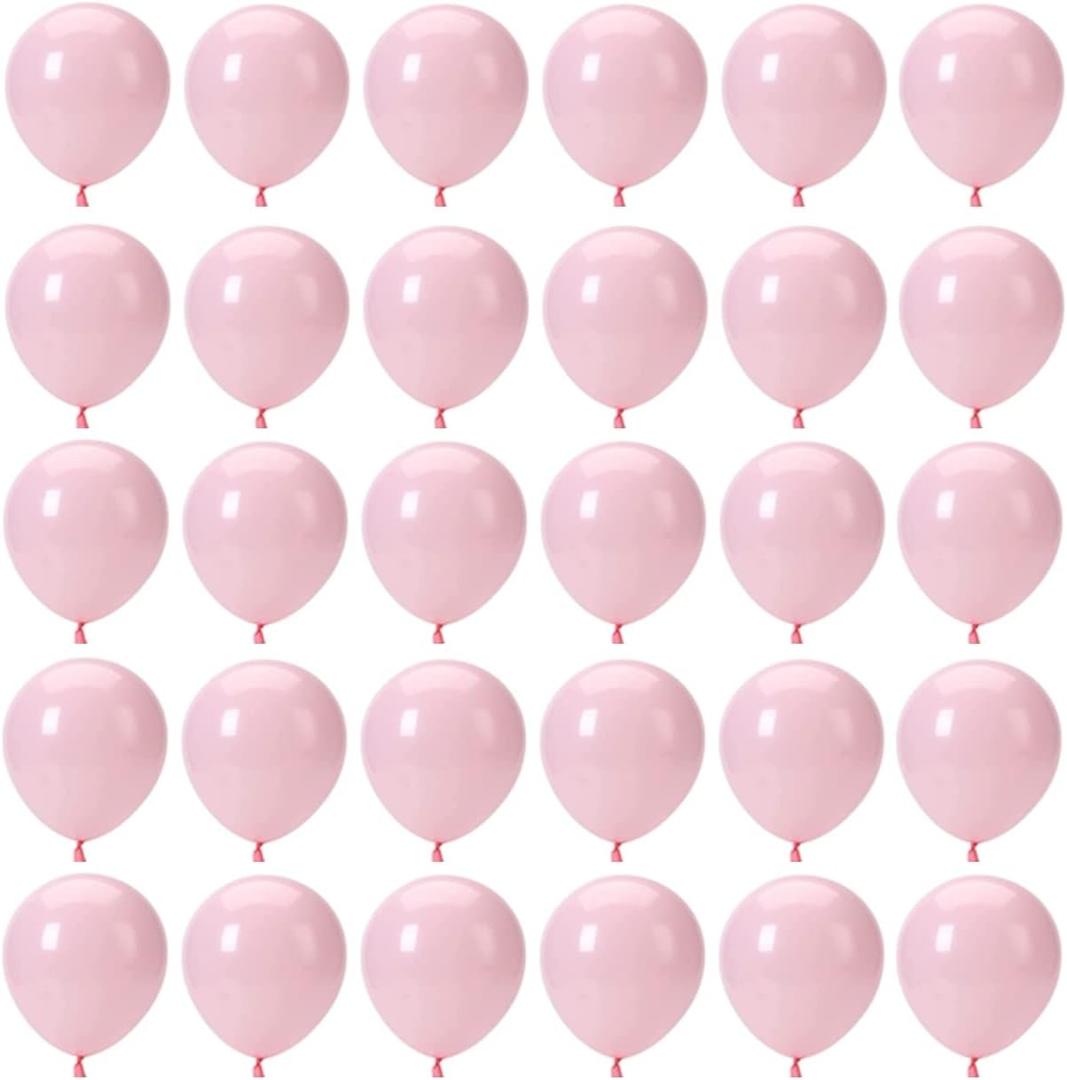 5 Inch Pastel Pink Balloons - 100 Pcs Mini Macaron Pink Latex Balloons for Birthday, Wedding, Baby Shower Parties
