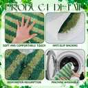 2 Pieces Shamrock Bathroom Rugs St Patricks Day Clover Bath Mat Absorbent Non Slip Clover Door Mats for Irish Holiday Decor Shower Bathtub Bedroom Kitchen Entrance Door Carpet