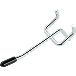 2 Inch 50-Pack,Sturdy and Durable L Shape Galvanized Metal suitbale for 1/4 and 1/8 Pegboard Hooks with Rubber Tipped,Pegboard Hooks for Garage,Office,Kitchen,Store(Silver)