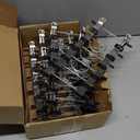 24 Pack Baby Hangers with Clips, 360Rotatable Toddler Pant Hangers with Clips, Non-Slip Space Saving Kids Hanger for Newborn Children Clothes Skirts Boots Closet Organizers, Black