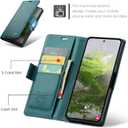 Wallet Case for Samsung Galaxy S26 Ultra, PU Leather Magnetic Flip Case with RFID Blocking Card Holder for Women Men, Shockproof Durable Protective Phone Cover for Galaxy S26 Ultra (Green)