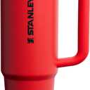 STANLEY Quencher ProTour Flip Straw Tumbler with Leakproof Lid 30 oz | Built-In Straw & Handle | Cupholder Compatible for Travel | Insulated Stainless Steel Cup | BPA-Free | Chili Black
