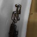 FLSFU Modern Mini Crystal Chandelier,Iron Bronze Crystal Light Fixtures Ceiling Mount 1 Light Small Chandeliers for Bedroom Elegant Hanging Lighting for Girls Room Dining Room Closet Kitchen Island