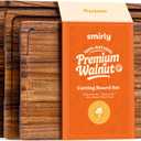 SMIRLY Walnut Wood Cutting Boards for Kitchen, Set of 3 Large - Small, Walnut Wooden Cutting Board Set with Deep Juice Grooves, Non Toxic Serving Tray