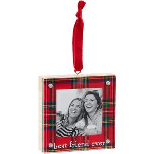 Mud Pie Frame Ornament, Best Friends, 4" x 4"