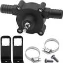 Electric Drill Pump for Water Gasoline Oil Diesels Fluid Transfer Pump Mini Hand Self-Priming Quick Pumping Speed