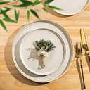 AmorArc Ceramic Dinnerware Sets, Handmade Reactive Glaze Stoneware Plates and Bowls Sets,Highly Chip and Crack Resistant | Dishwasher & Microwave Safe Dishes Set, Service for 6 (18pc)