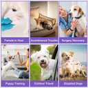 Pet Soft Female Dog Diapers - 3 Pack Washable Dress-Style Dog Diapers Female for Girl Dogs in Heat - Reusable Doggy Period Panties Puppy Diapers (Classic, S) (Small:10''-14'')