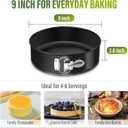 Vakoo 9 Inch Springform Pan - Nonstick, Leakproof Cheesecake Pan for Baking, Easy Release, No Parchment Paper Needed