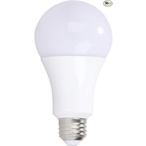  9 Watt EQ A19 Dimmable LED Light Bulb in Bright White (50-Pack)