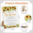 Baby Shower Games a Message from The Bump Baby Shower Game Sign-811 Inches, Sunflower Wooden Game Sign, Gender Neutral Tabletop Decor for Gender Reveal Party, Newborn Announcement Decoration-LA7 (multicoloured07)