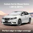 EcoNour Windshield Sunshade Compatible for Nissan Sentra 2013-2018 2019 | Sun Visor for Front Windshield & Window Sun Shade Cover, UV Heat Blocker & Protector, Car Accessories