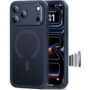 ESR for iPhone 17 Pro Max Case, Camera Control, Compatible with MagSafe, Shockproof Military-Grade Protection, Magnetic Phone Case for iPhone 17 Pro Max, Classic Hybrid Case, Frosted Blue