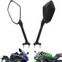 Ninja 650R Mirrors For Ninja 650R EX650 2009-2017 Ninja 1000 Z1000SX 2011-2015 Ninja 400R 2010-2014 Rear View ER6F ER-6F 2009-2015 (BLACK)