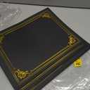 30 Packs Certificate Holders, Black Certificate Covers, Diploma Holders, Certificate Folders with Gold Foil Border for Letter Size 8.5" x 11" Certificates, Diploma, Documents, Award Cover