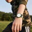 Kids Analog Watch Boys Girls, 30M Waterproof, Sports Watch for Boys, Easy to Read Children's Thin Dial Wrist Watches with Soft Band, for Ages 5-15 Kids Great Birthday Gifts Christmas Day (Camo-Jungle)