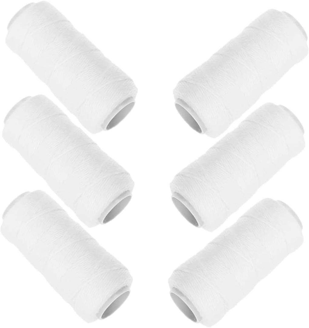 Facial Hair Threader Cotton Thread 6 Pack for Eyebrow Threading Threading Tool for Face Hair Removal Smooth Skin Epilator