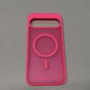 SPIDERCASE Magnetic for Google Pixel 10 Pro XL Case, Military Grade Drop Protection Slim Translucent Matte Shockproof Anti-Fingerprint Phone Case for Pixel 10 Pro XL,Hot Pink