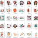 3 x Dtf Transfers Ready to Press - 30 Pcs Christmas Iron on Patches for T-Shirts, Christmas Decoration Heat Transfer Designs Vinyl Stickers, Iron on Decals for DIY Home Clothes Bags