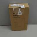 NETANY Plastic 50 Oz Water Carafe with Flip Top Lid, Set of 2 Square Base Juice Containers, Clear Plastic Pitcher - for Water, Iced Tea, Juice, Beverage, Cold Brew and Mimosa Bar - HAND WASH ONLY