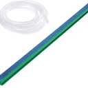Saim 16 inch Aquarium Air Stone Bar, Bubbles Release Oxygen Diffuser Bar, Fish Tank Mineral Air Bubble Air Stone Bar (Green - Blue) with 20ft Clear Airline Tubing
