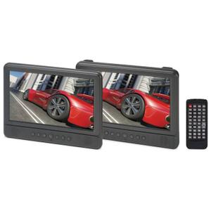 GPX Dual Screen Portable DVD Player Kit, PD10104DG