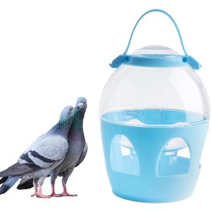 Pigeon Water Dispenser Feeder, 2L Water Pot Container with Handle for Pigeon Chicken Parrot Duck Poultry