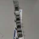 reliahom Broom Holder Wall Mount Mop and Broom Hanger Wall Mounted Garage Storage Rack Kitchen Garden Tool Organizer (4 Racks with 5 Hooks, Silver) (1 Pack 4R5H)