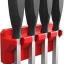 EZRED Magnetic 4 Slot Pry Bar Holder with Mounting Holes Non-Marring TPEE Low Profile Design Organization