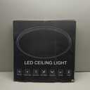 LED Flush Mount Ceiling Light, Super Slim 7 inch Ceiling Light Fixture, 6500K Daylight LED Ceiling Lamp for Bedroom, Living Room, Dining Room (White)