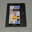 Five Star Composition Notebook, College Ruled Comp Book, Writing Journal, Lined Paper, Home School Supplies for College Students & K-12, 100 Sheets, 9-1/2" x 7-1/2", Black (72261)