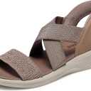 Skechers womens Arya - Very Demure Hands Free Slip-ins (7, Mocha)