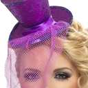 Fever Women's Mini Top Hat (Purple)