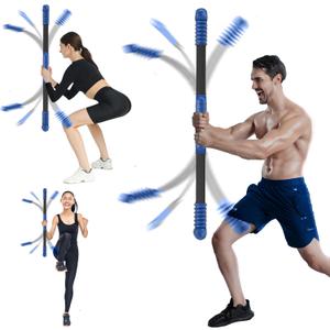 Elastic Fitness bar, Weight bar, Core Strength Training, Arm Twister, Home Gym Workout, Suitable for Men, Women Body Shaping and Fat Burning Training