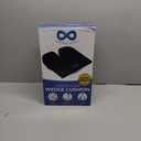 Everlasting Comfort Car Seat Cushion for Driving - Wedge Car Cushion for Office, Travel, Gaming Chair Memory Foam Driver Booster for Short People, Non-Slip, Washable Cover, Back & Sciatica Relief (Black)