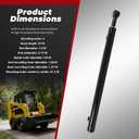Nakkaa Lift Arm Hydraulic Cylinder Compatible with 753 763 Mustrod