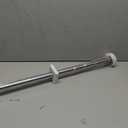 BRIOFOX Industrial Shower Curtain Rod - Never Rust Non-Slip 43-72 Inch 304 Stainless Steel, Brushed Nickel