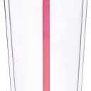 Alohastarttg 24oz Tumbler with Lid and Straw, Leak Proof and Double Wall Insulated Reusable Plastic Cups, Travel Reusable Iced Coffee Cup, BPA-Free, Fits in Cupholders (1, Pink)