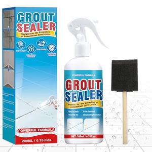 Grout Sealer, Waterproof Grout Sealer for Shower Tile, Clear Grout and Tile Sealer Spray, Long Lasting Shower Sealant for Floor, Bathroom, Stone, Marble, Indoor and Outdoor (200ml)