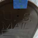 Brown Mailboxes for Outside, RAINHOL Post Mount Mailbox, Galvanized Steel Medium Capacity Mail Boxes, 19 x 8.7 x 6.7 Inches
