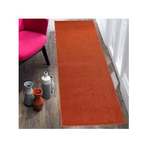 Washable Custom Size Runner Rug Solid Color Beige, 2 Feet, No Size Found