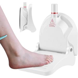 Suction Cup Shower Foot Rest for Shaving Legs, Foldable Shower Step Foot Rest Tool Stand to Shave Legs, Anti-Slip Shower Ledge Leg Shaving Shelf (White)