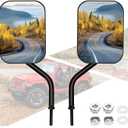 BETOOLL Doors Off Mirrors Compatible with Jeep Wrangler JK CJ JKU LJ JL & Unlimited - Door Hinge Side Mirrors compatible with Jeep for Doors Off Driving